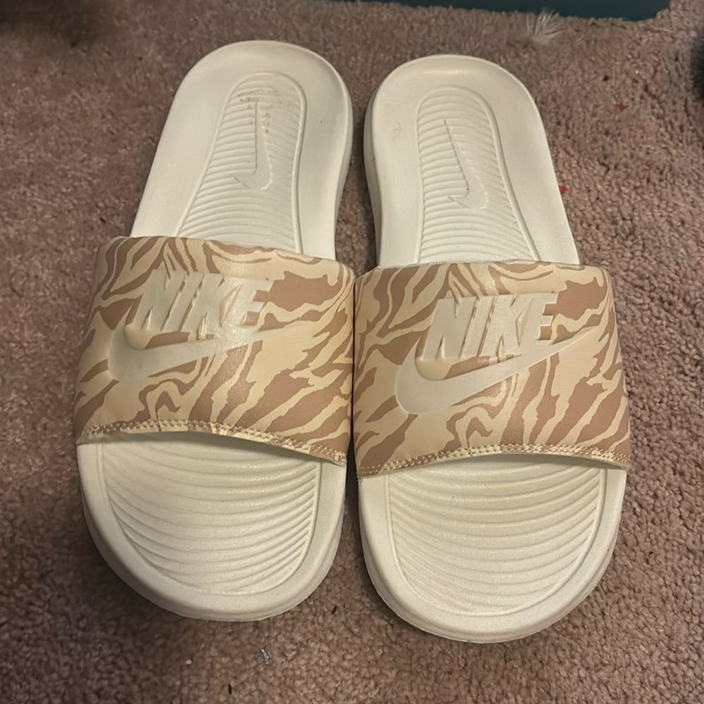 Nike slides only worn once! Womens size 10